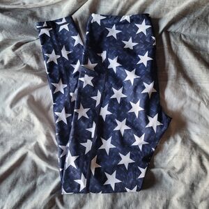 Constantly Varied Gear CVG FULL LENGTH Blue Starstruck Leggings Sz Small